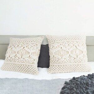 Urban Outfitters Throw Pillow Cover Macrame Case